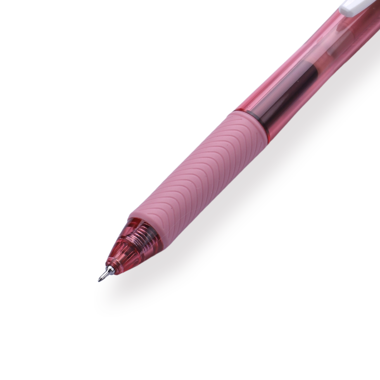 Pentel EnerGel-X Gel Pen - Needle-Point - 0.5 mm - Black (Pink Body) - Stationery Pal