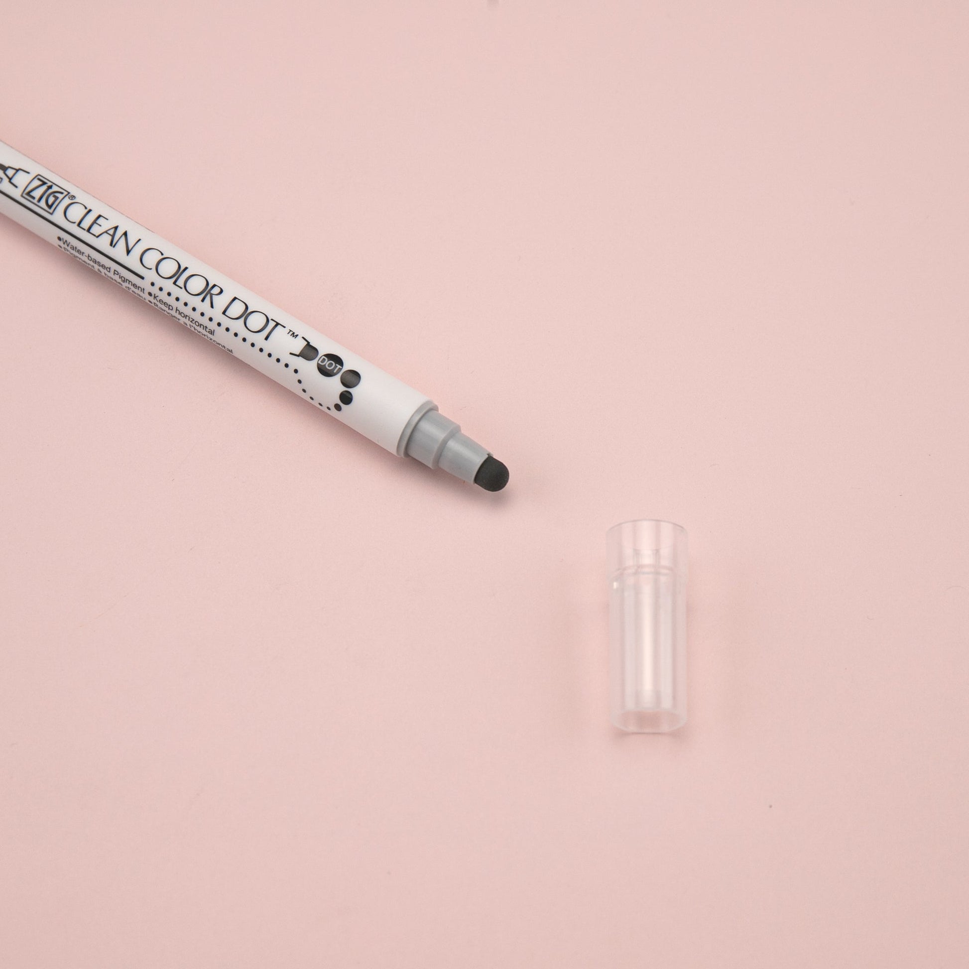 Kuretake ZIG Clean Color Dot Double-Sided Marker - Platinum 091 - Stationery Pal