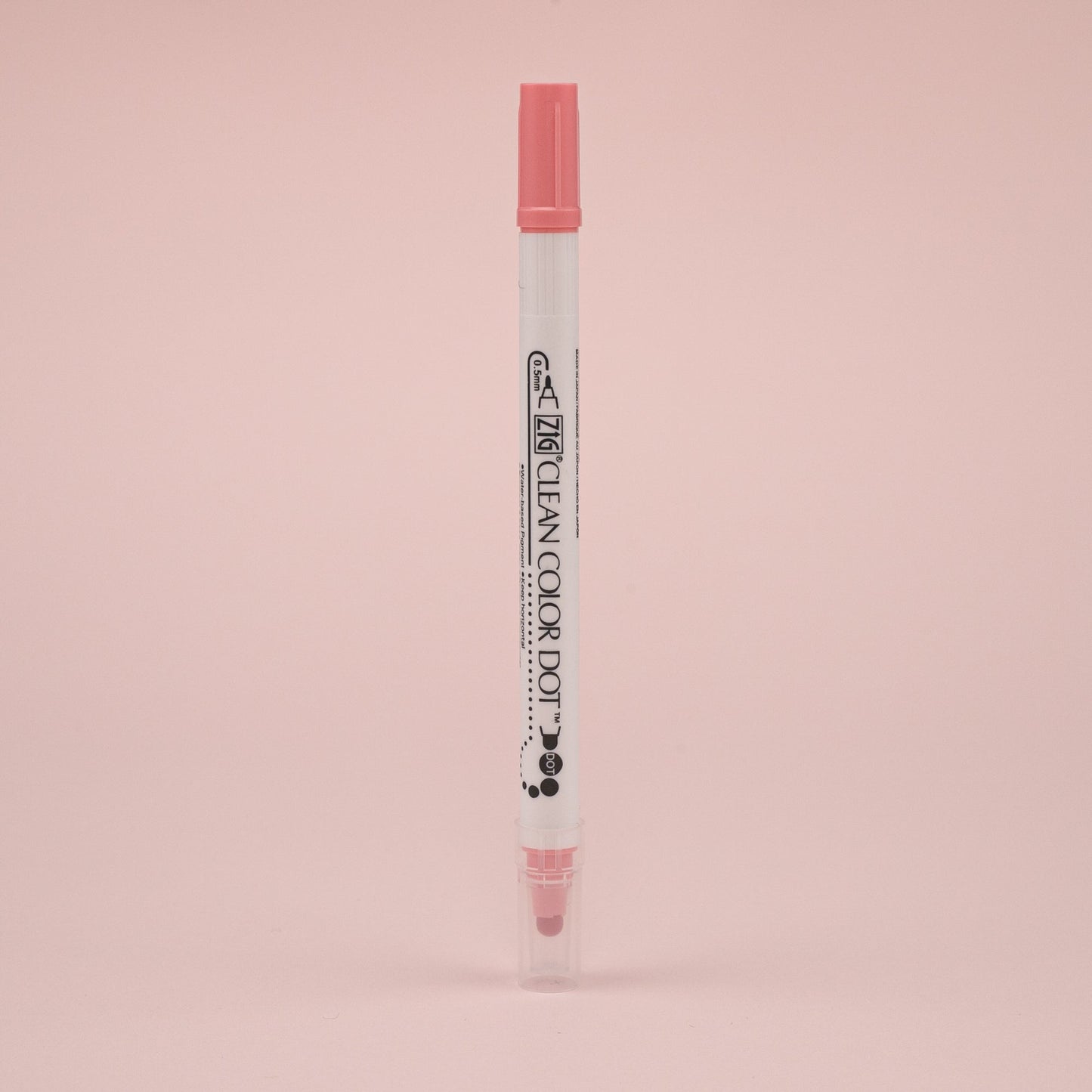 Kuretake ZIG Clean Color Dot Double-Sided Marker - Salmon 021 - Stationery Pal