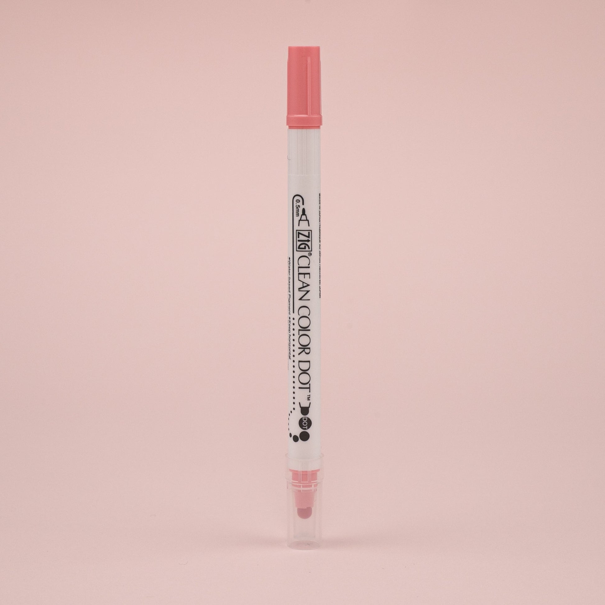 Kuretake ZIG Clean Color Dot Double-Sided Marker - Salmon 021 - Stationery Pal