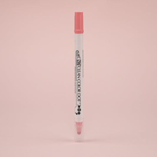 Kuretake ZIG Clean Color Dot Double-Sided Marker - Salmon 021 - Stationery Pal
