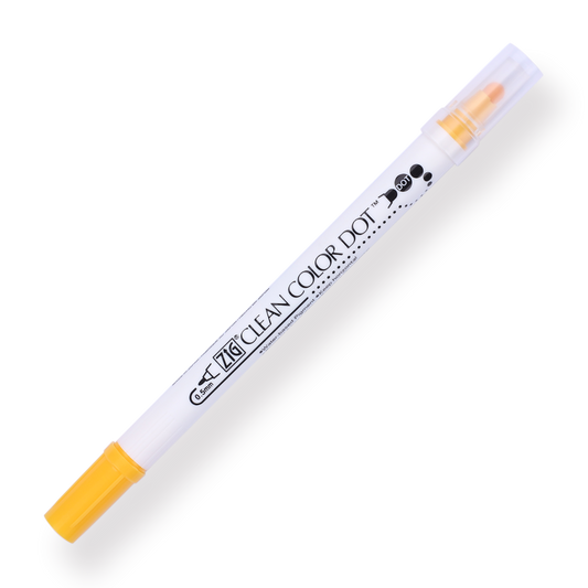 Kuretake ZIG Clean Color Dot Double-Sided Marker - Summer Sun 503 - Stationery Pal