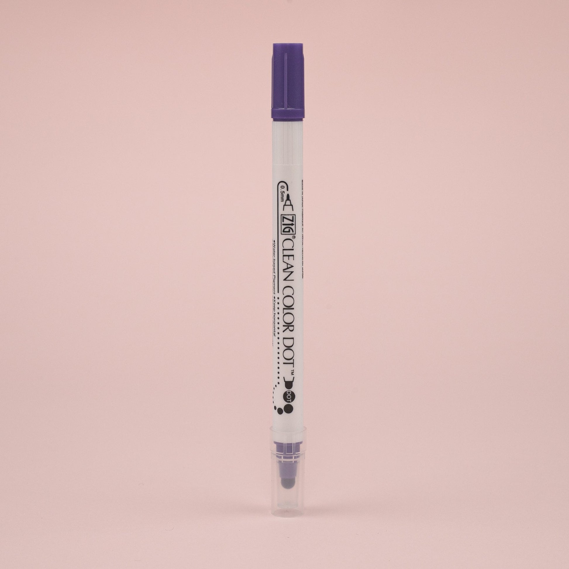 Kuretake Zig Clean Colour Dot Basic Double-Sided Marker - 6 Color Set - Stationery Pal