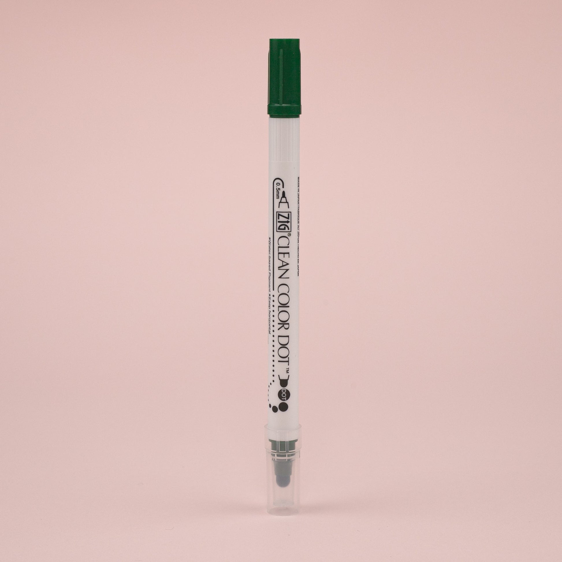 Kuretake Zig Clean Colour Dot Basic Double-Sided Marker - 6 Color Set - Stationery Pal