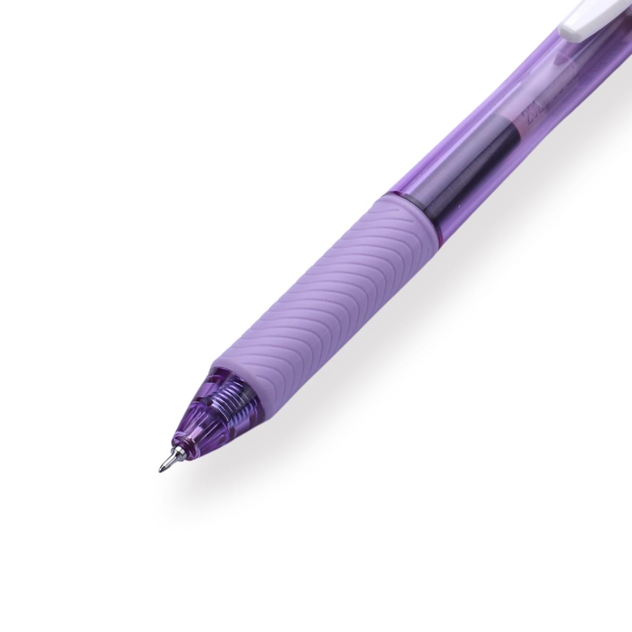 Pentel EnerGel-X Gel Pen - Needle-Point - 0.5 mm - Black (Purple Body) - Stationery Pal