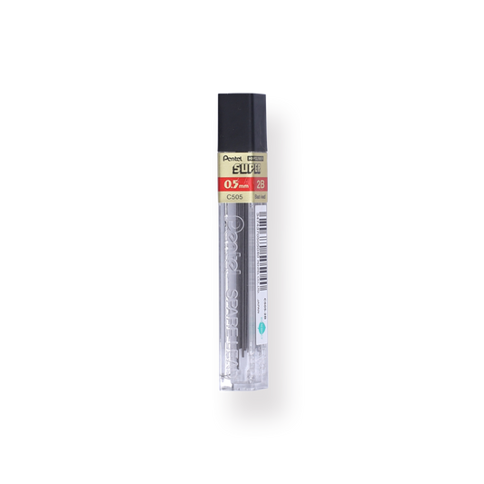Pentel Super Hi-Polymer Refill Leads - 0.5 mm - 2B - Stationery Pal