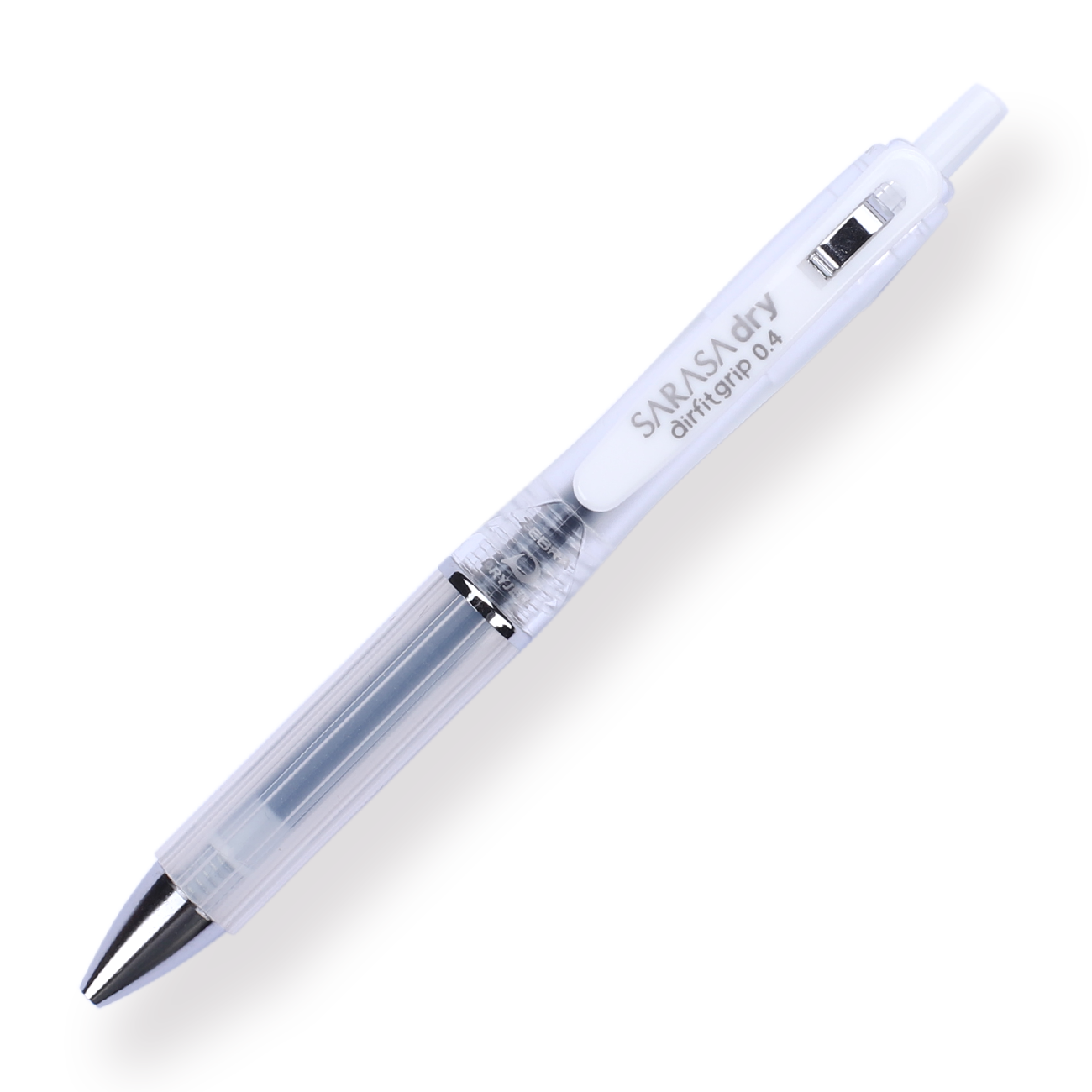 Zebra Sarasa Dry Airfit Ballpoint Pen - 0.4 mm - Black - Clear Body - Stationery Pal
