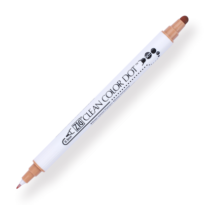 Kuretake ZIG Clean Color Dot Double-Sided Marker - 12 Color Set - Stationery Pal