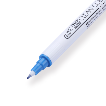 Kuretake ZIG Clean Color Dot Double-Sided Marker - Blue 032 - Stationery Pal