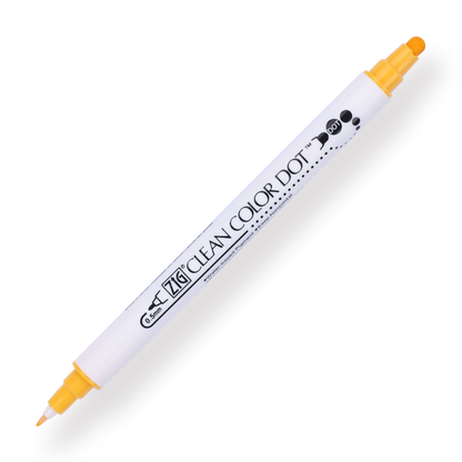 Kuretake ZIG Clean Color Dot Double-Sided Marker - Summer Sun 503 - Stationery Pal