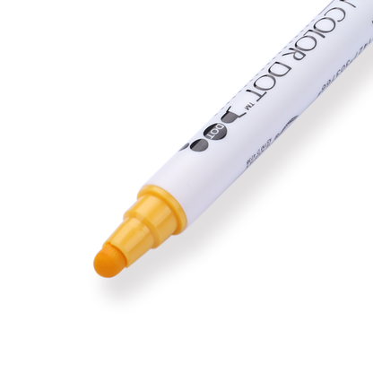 Kuretake ZIG Clean Color Dot Double-Sided Marker - Summer Sun 503 - Stationery Pal