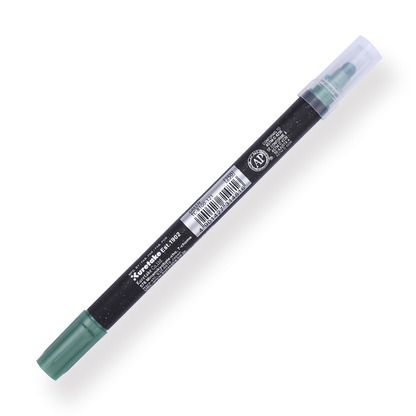 Kuretake Zig Clean Colour Dot Metallic Double-Sided Marker - Green 121 - Stationery Pal