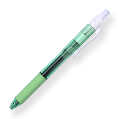 Pentel EnerGel-X Gel Pen - Needle-Point - 0.5 mm - Black (Green Body) - Stationery Pal
