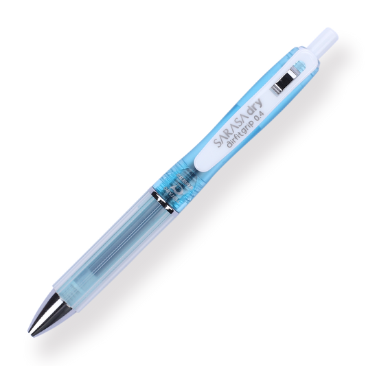 Zebra Sarasa Dry Airfit Ballpoint Pen - 0.4 mm - Black - Turquoise Body - Stationery Pal